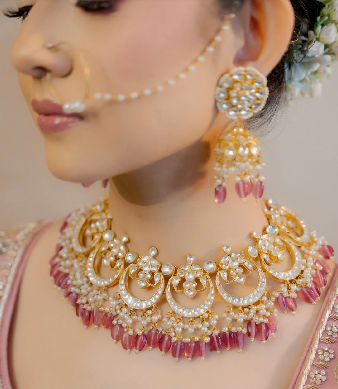 Plum Kundan Set | Ready-to-ship
