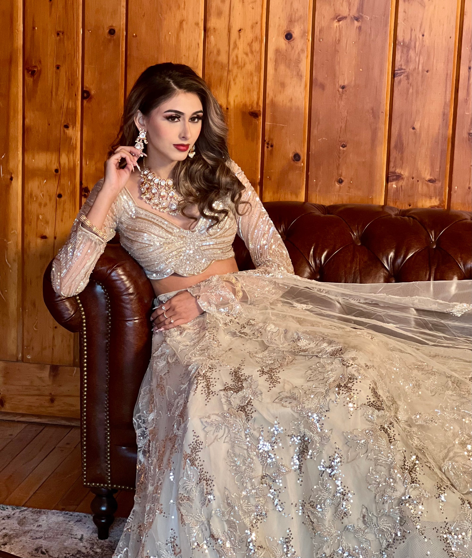 Champagne Lehenga