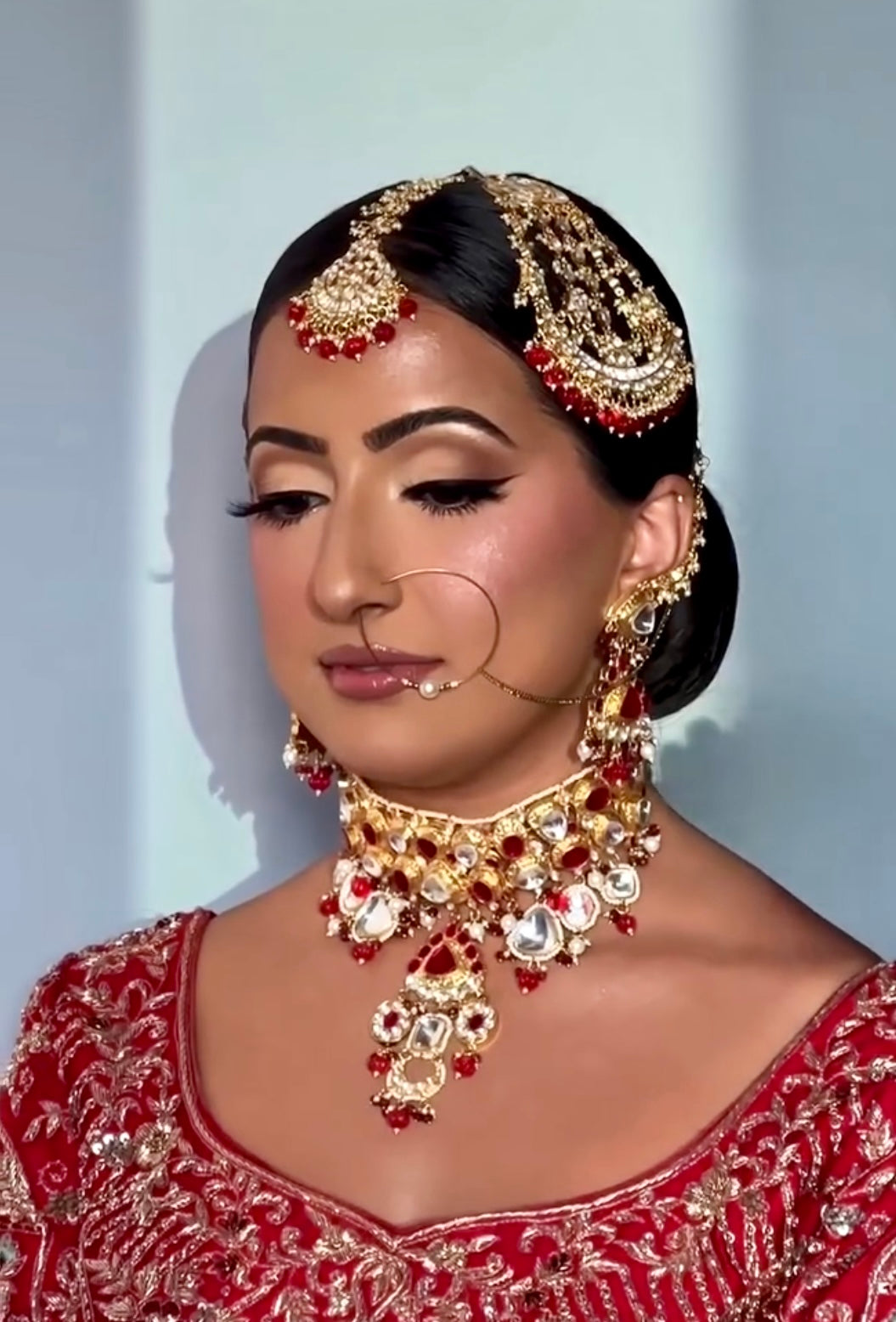 Ruby Gold Bridal Set | Pre-order