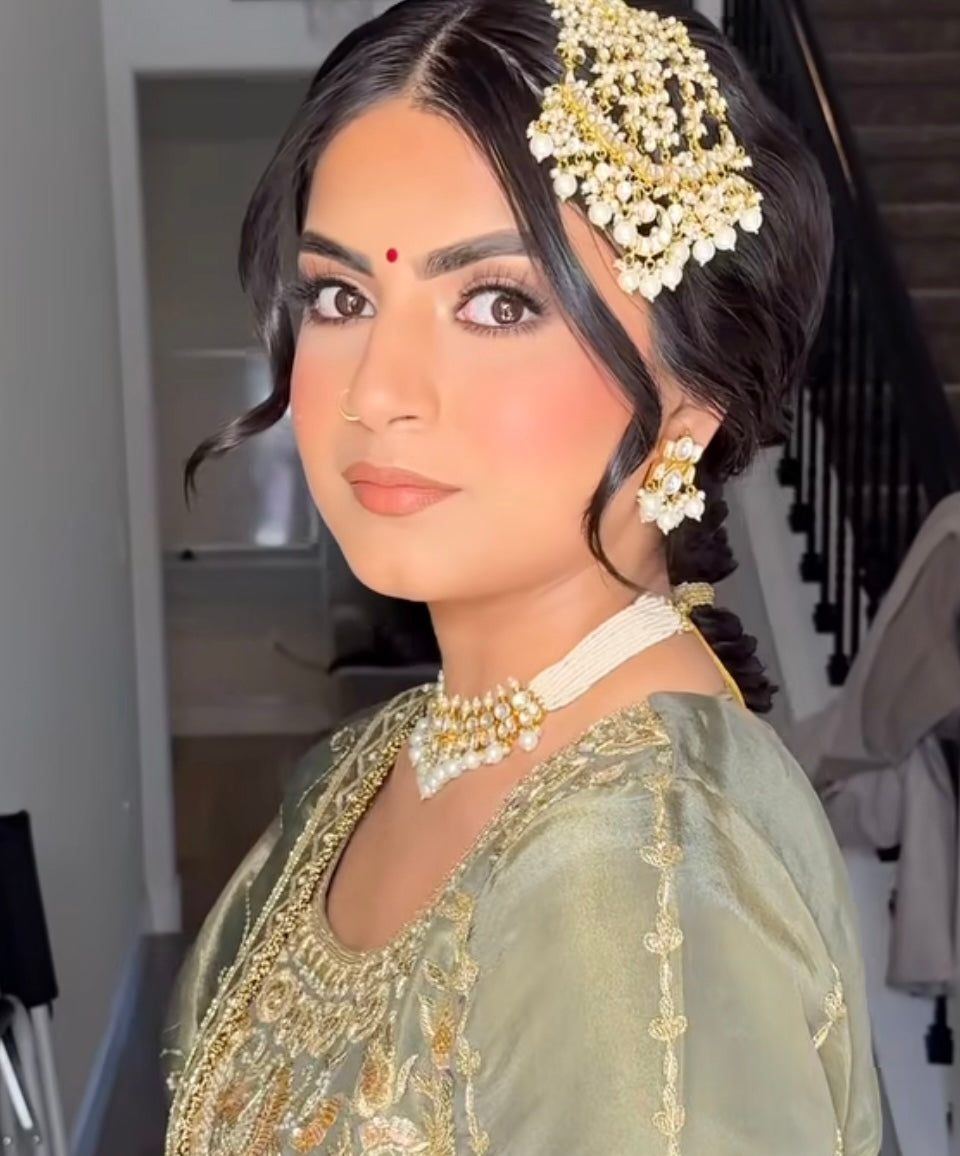 Madrid Pearl Set - Pachi Kundan | Ready-to-ship