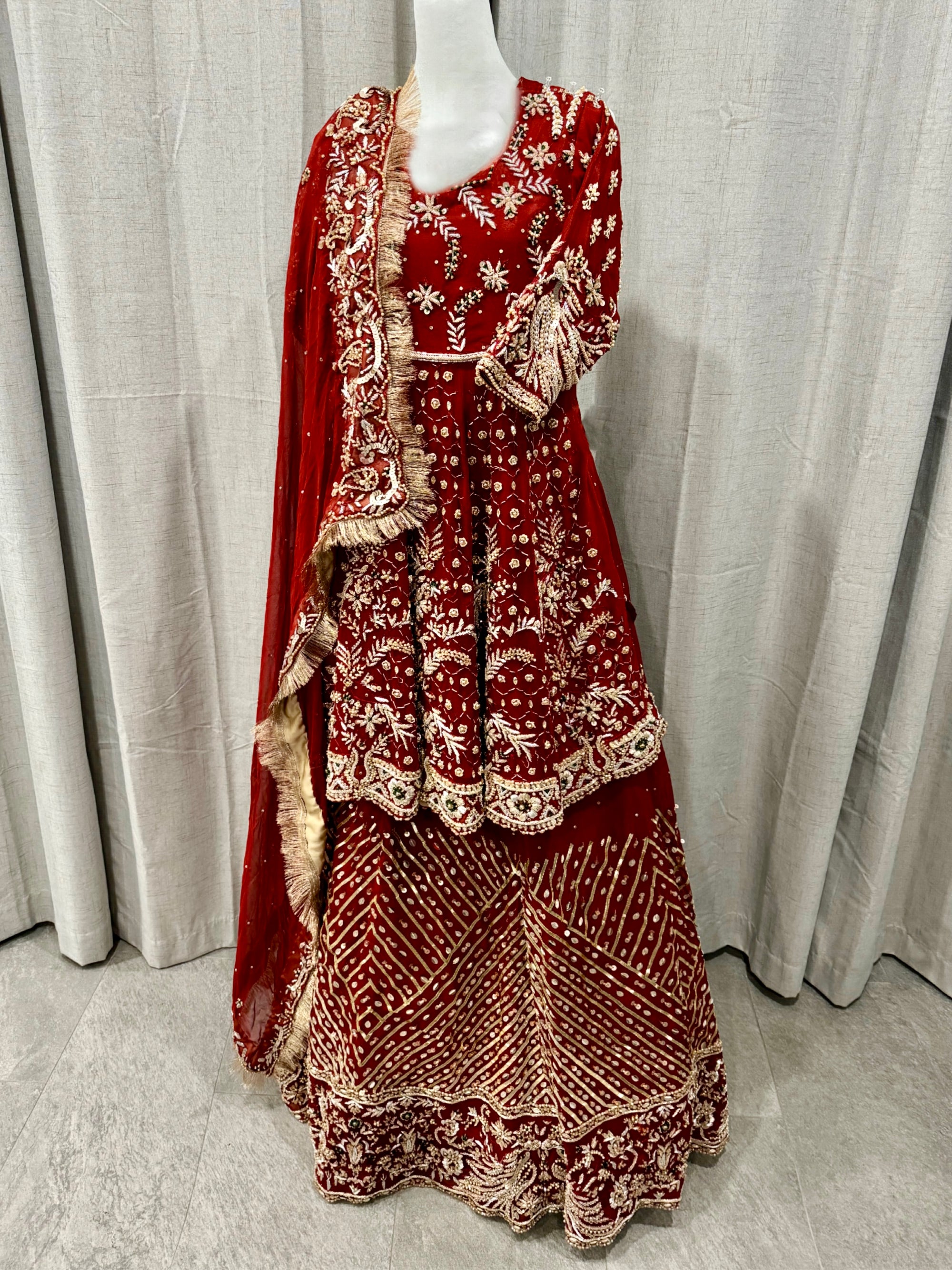 Bridal Floral Lehenga (Pre-order)