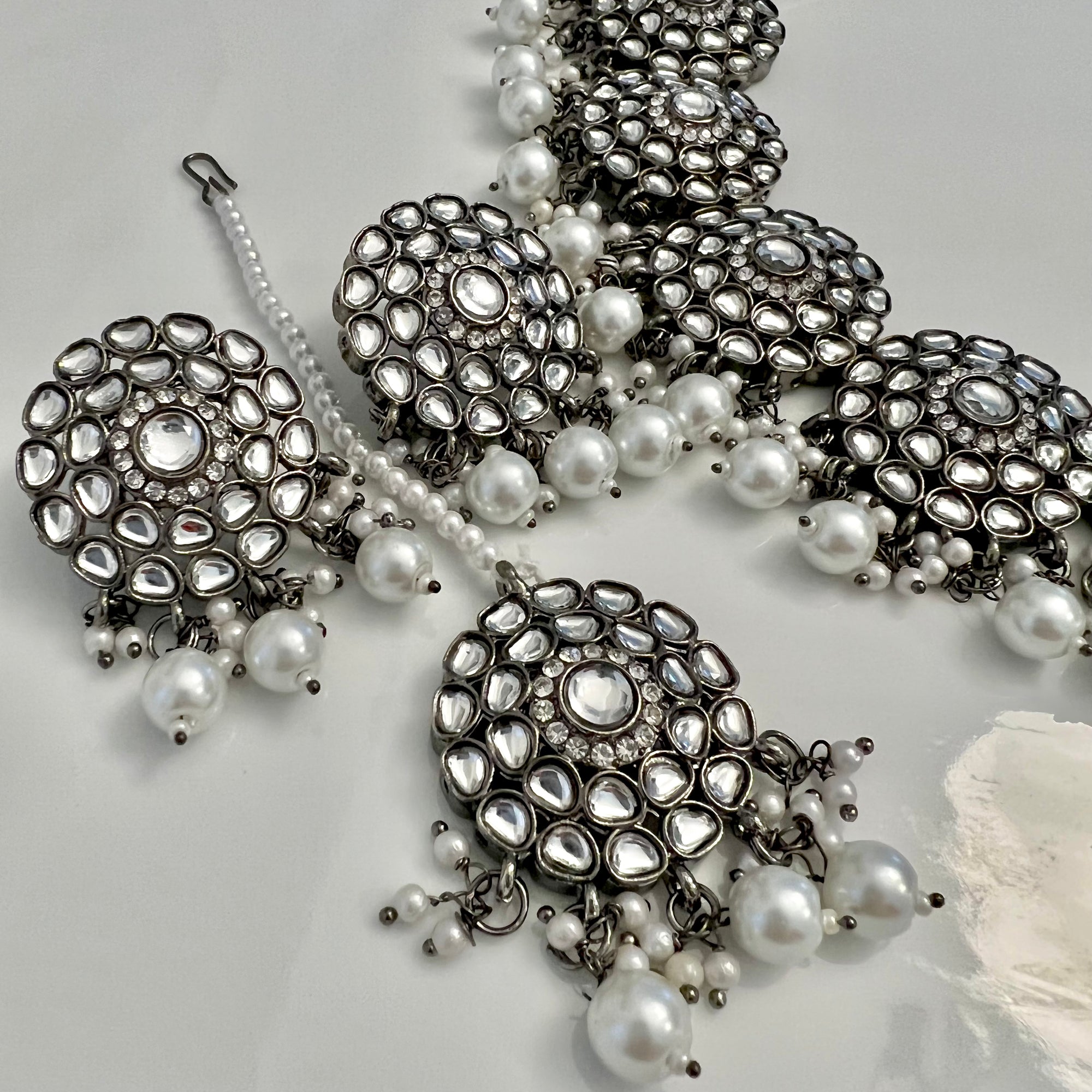 Oxidized Pearl Set | Ready-to-ship