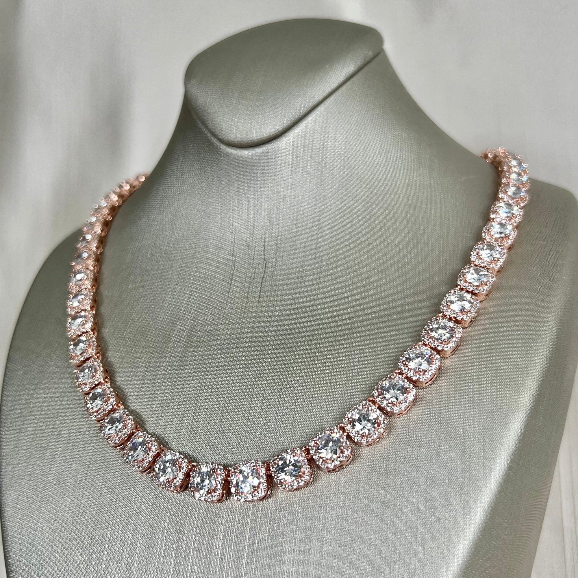 Rose Gold American Diamond Set | Ready-to-ship