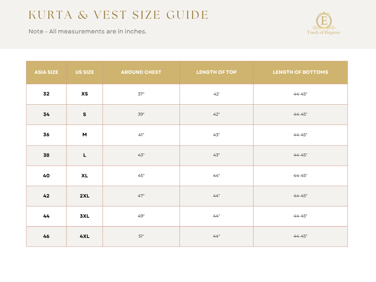 Dark Blue Kurta & Vest Set - Made-on-order