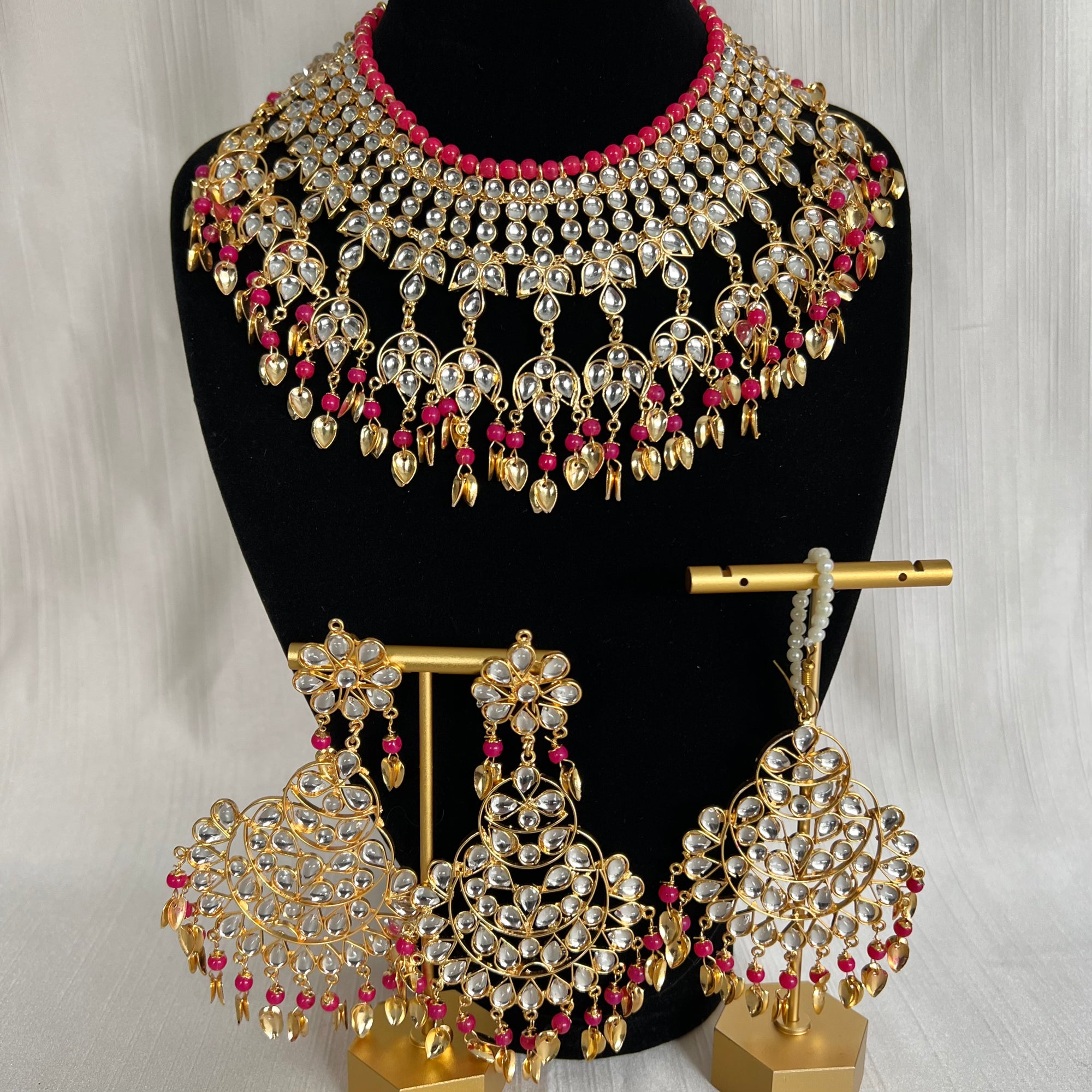 Pink Pippal Patti Set | Ready-to-ship