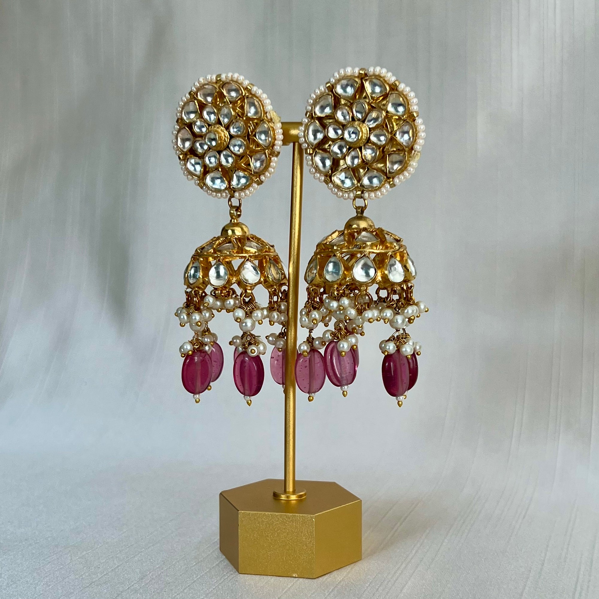 Plum Kundan Set | Ready-to-ship