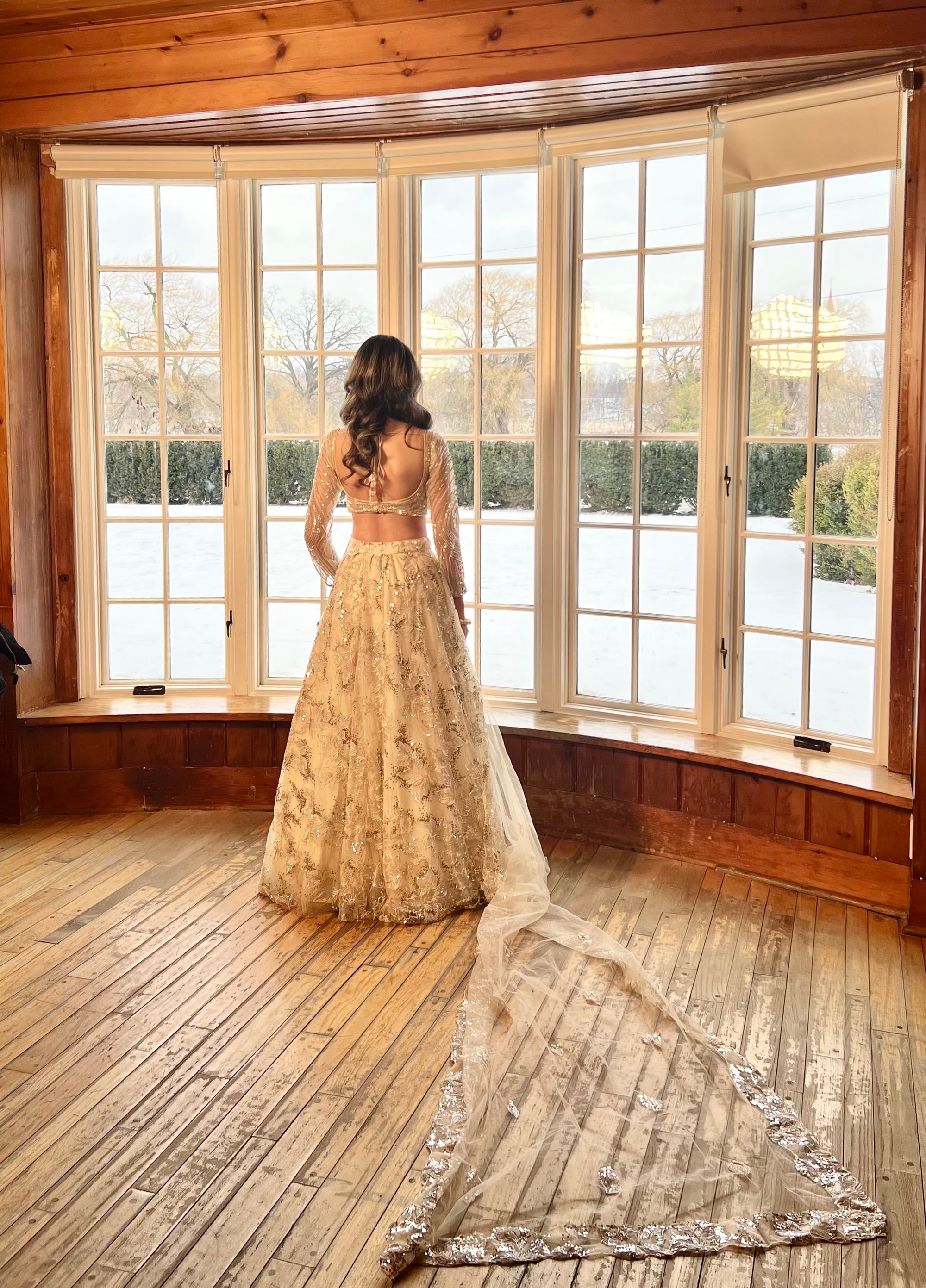 Champagne Lehenga