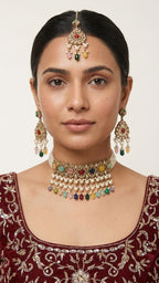 Zinnia Multi-Color Choker Set | Ready-to-ship