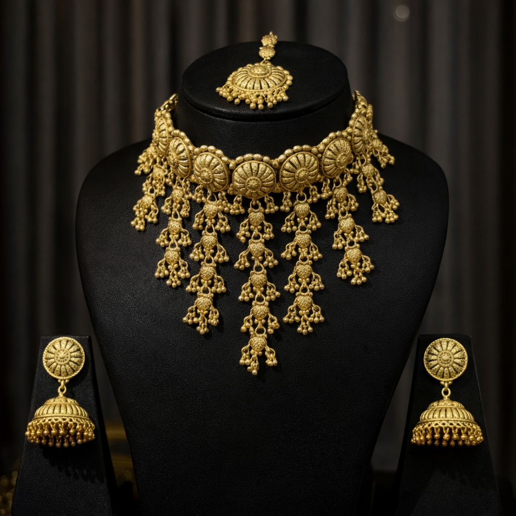 V-shaped Gold Set | Made-on-order