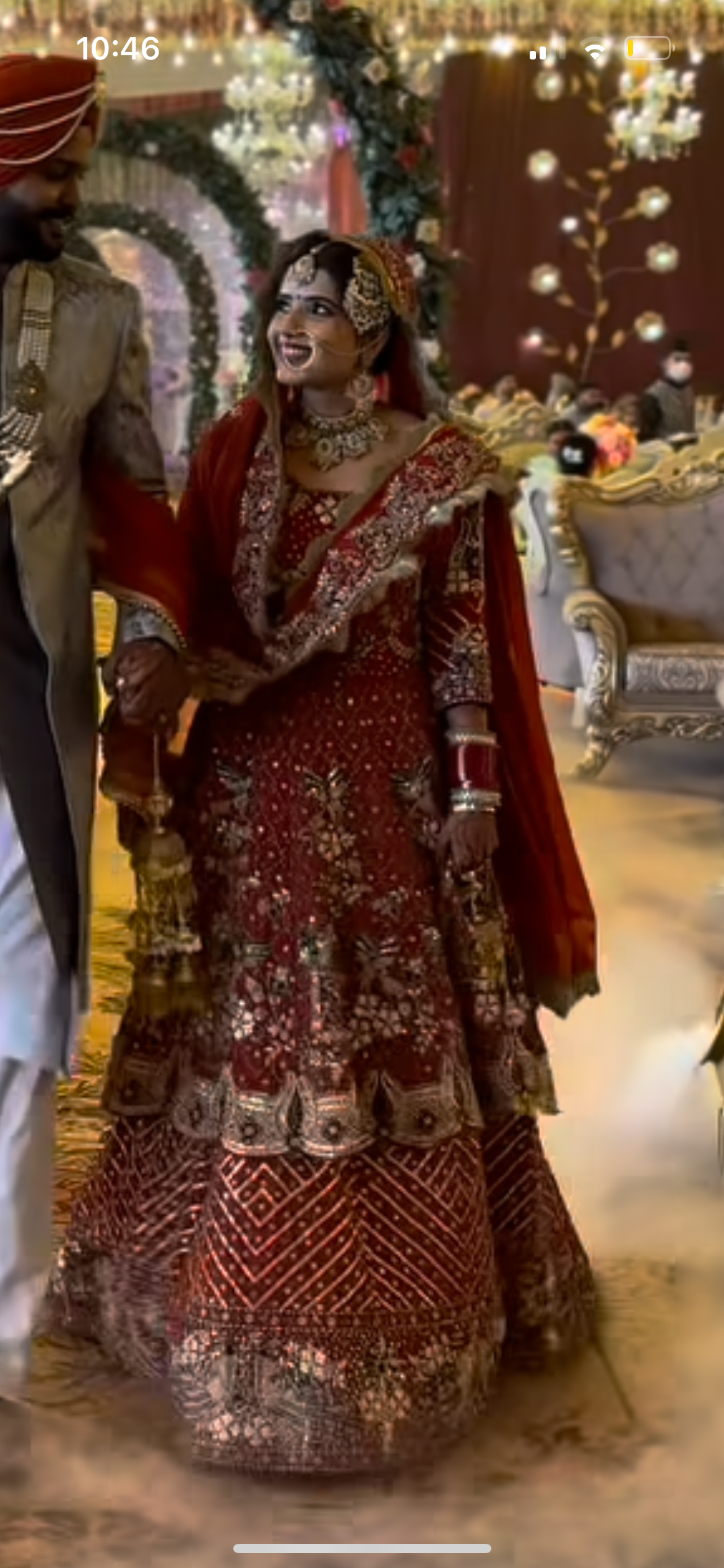 Bridal Floral Lehenga (Pre-order)