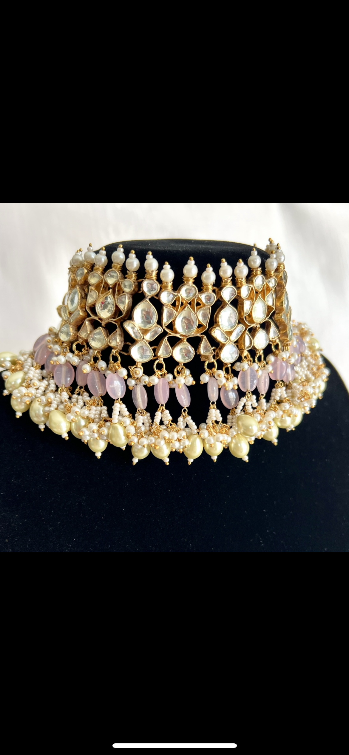Pink Rose Set | Pachi Kundan  | Pre-order