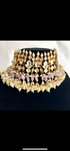 Load image into Gallery viewer, Pink Rose Set | Pachi Kundan  | Pre-order
