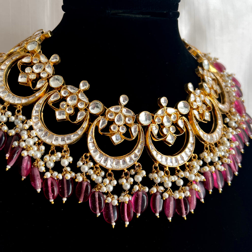 Plum Kundan Set | Ready-to-ship