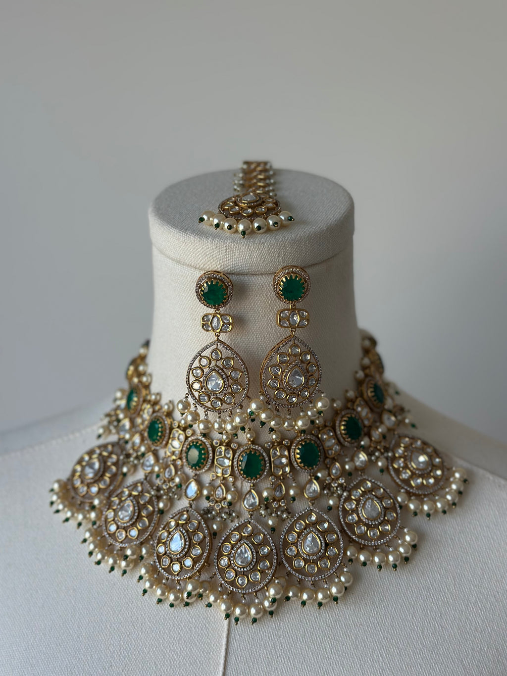Mehal Emerald Set | Ready-to-ship