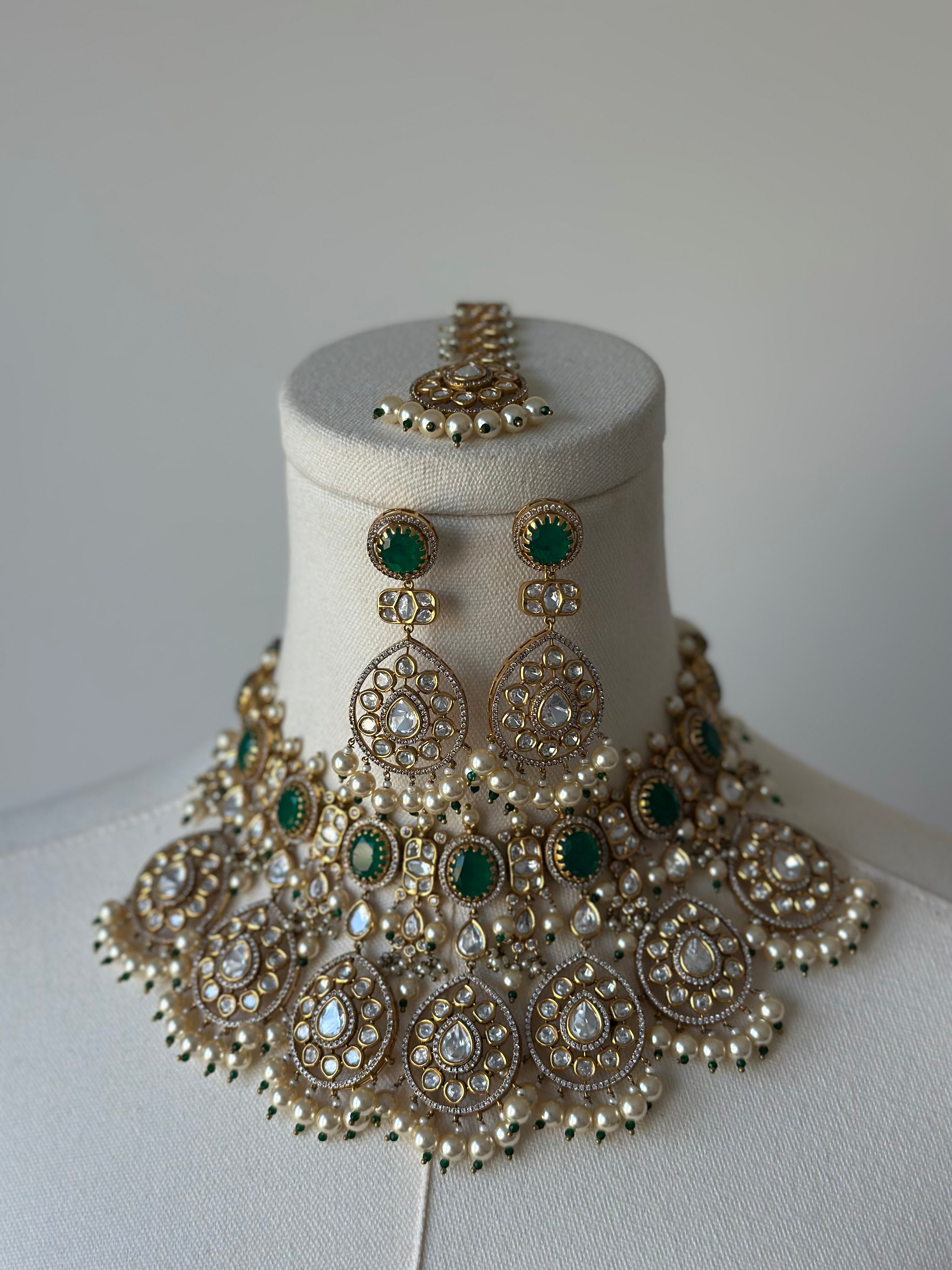 Mehal Emerald Set | Ready-to-ship