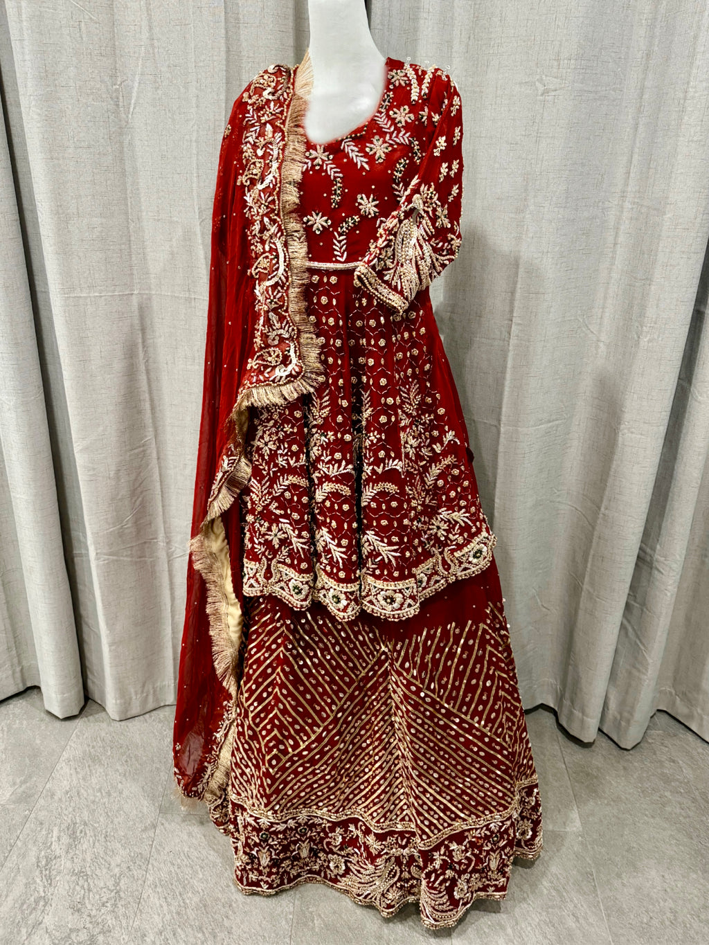 Bridal Floral Lehenga (Pre-order)