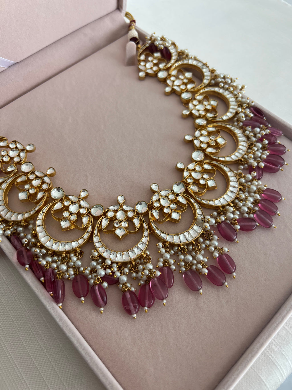 Plum Kundan Set | Ready-to-ship