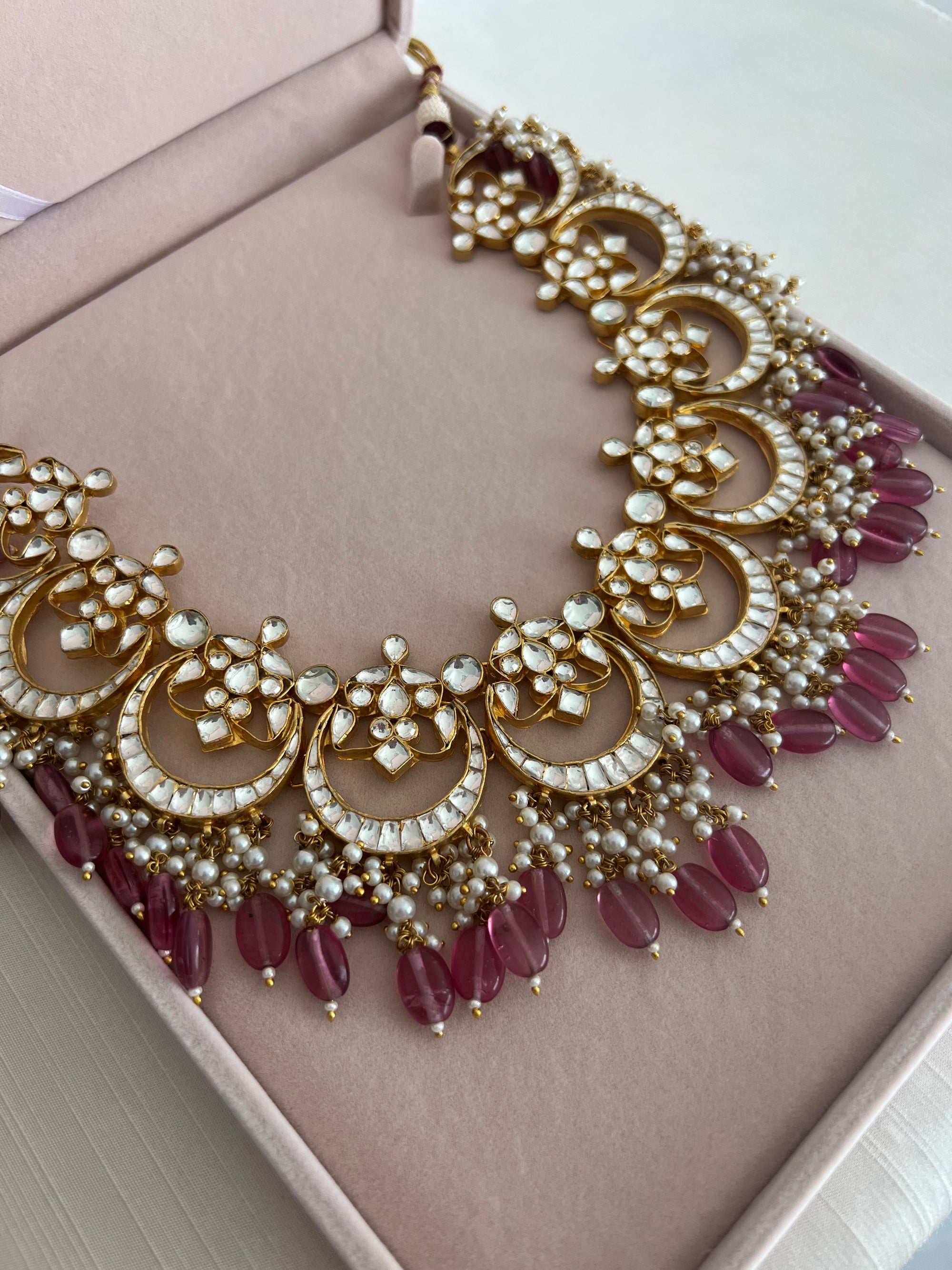 Plum Kundan Set | Ready-to-ship