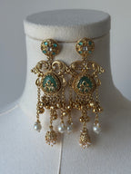 Hania Earrings • Green | Ready-to-ship