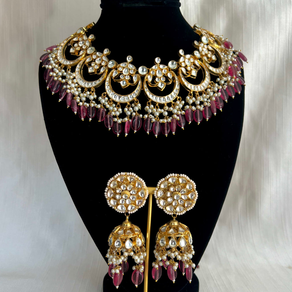 Plum Kundan Set | Ready-to-ship