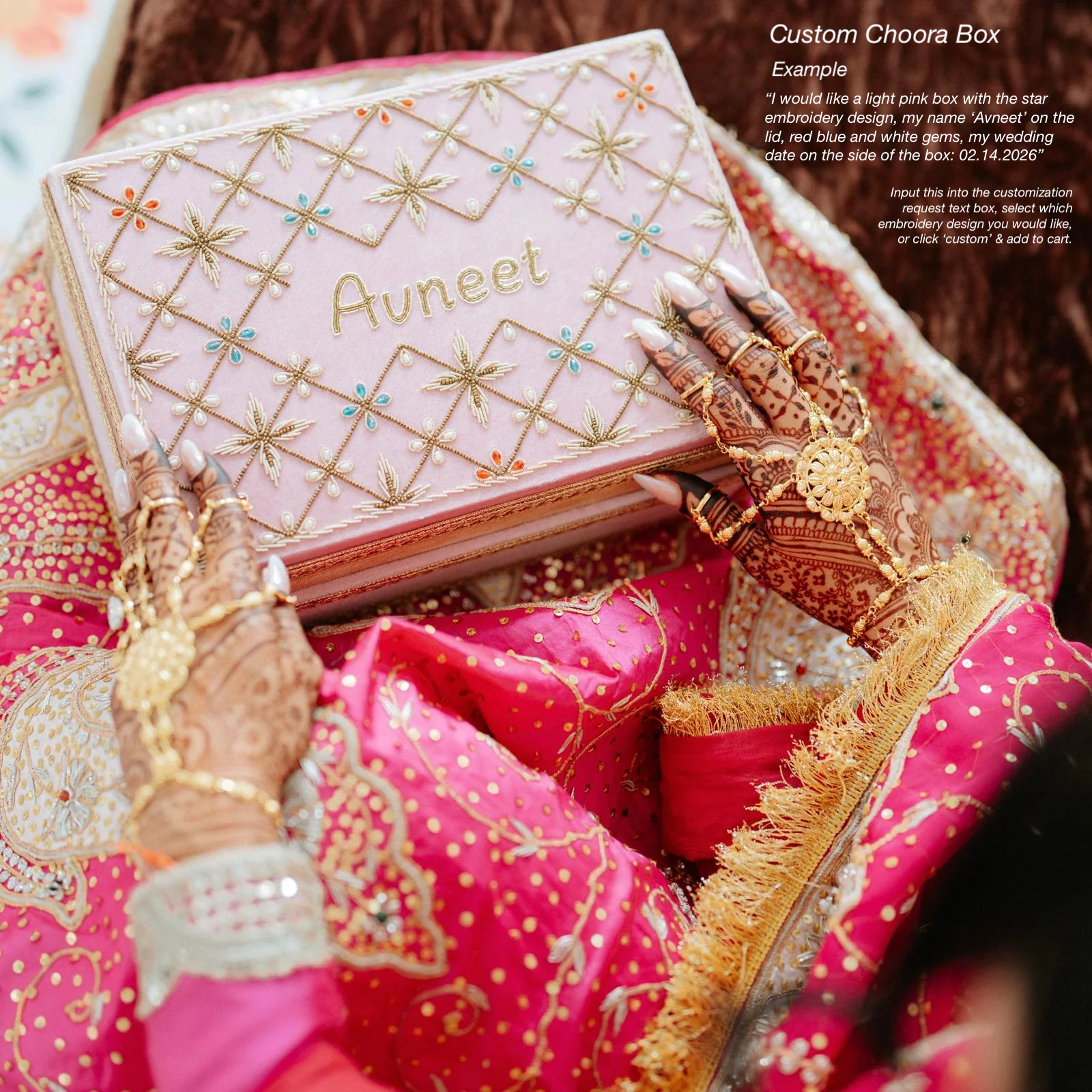 Choora & Kaleeray Box | Ready-to-ship | Bridal Box
