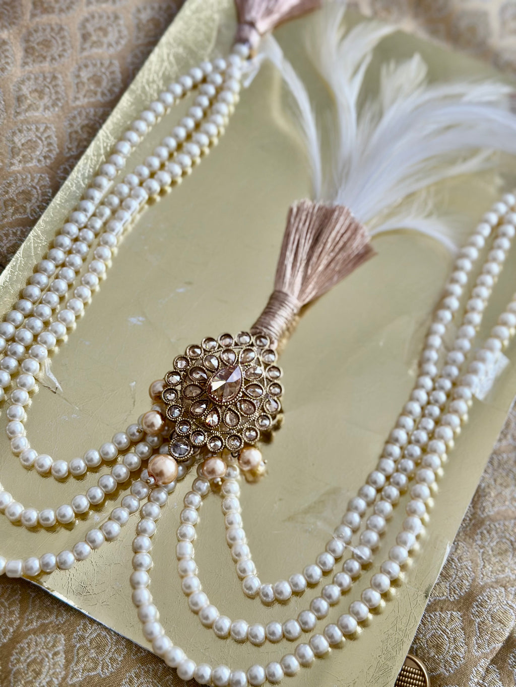 Groom Gold Kalgi and Haar