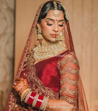 Load image into Gallery viewer, Kamal Pachi Kundan Bridal Set | Pre-order
