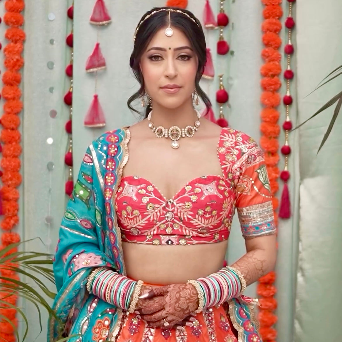 Multicolor Uncut Polki Set | Made-to-Order