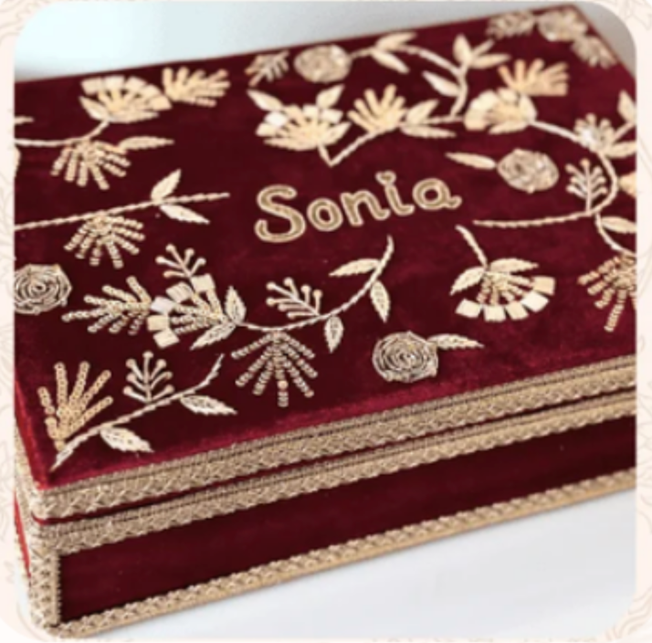 Custom Choora & Kaleeray Box | Ready-to-ship | Bridal Box