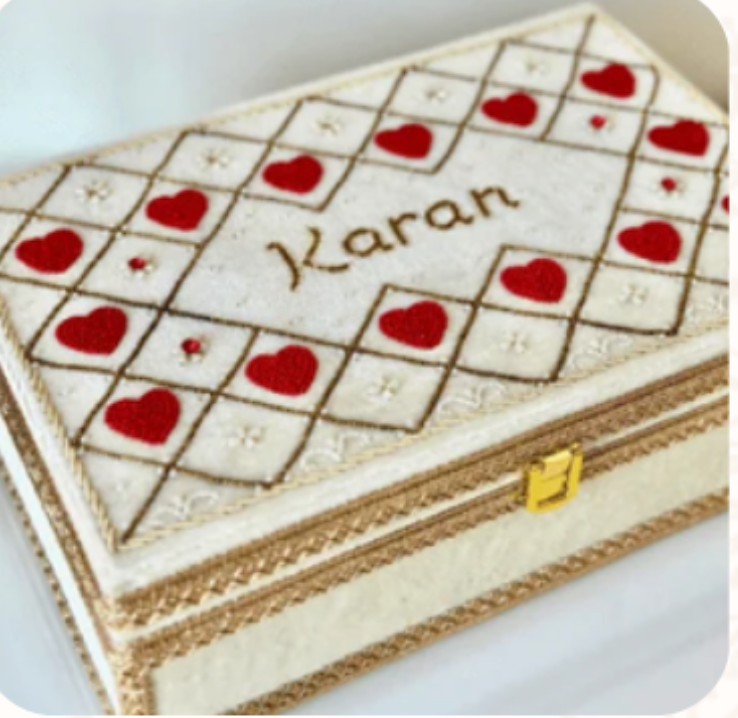 Custom Choora & Kaleeray Box | Ready-to-ship | Bridal Box