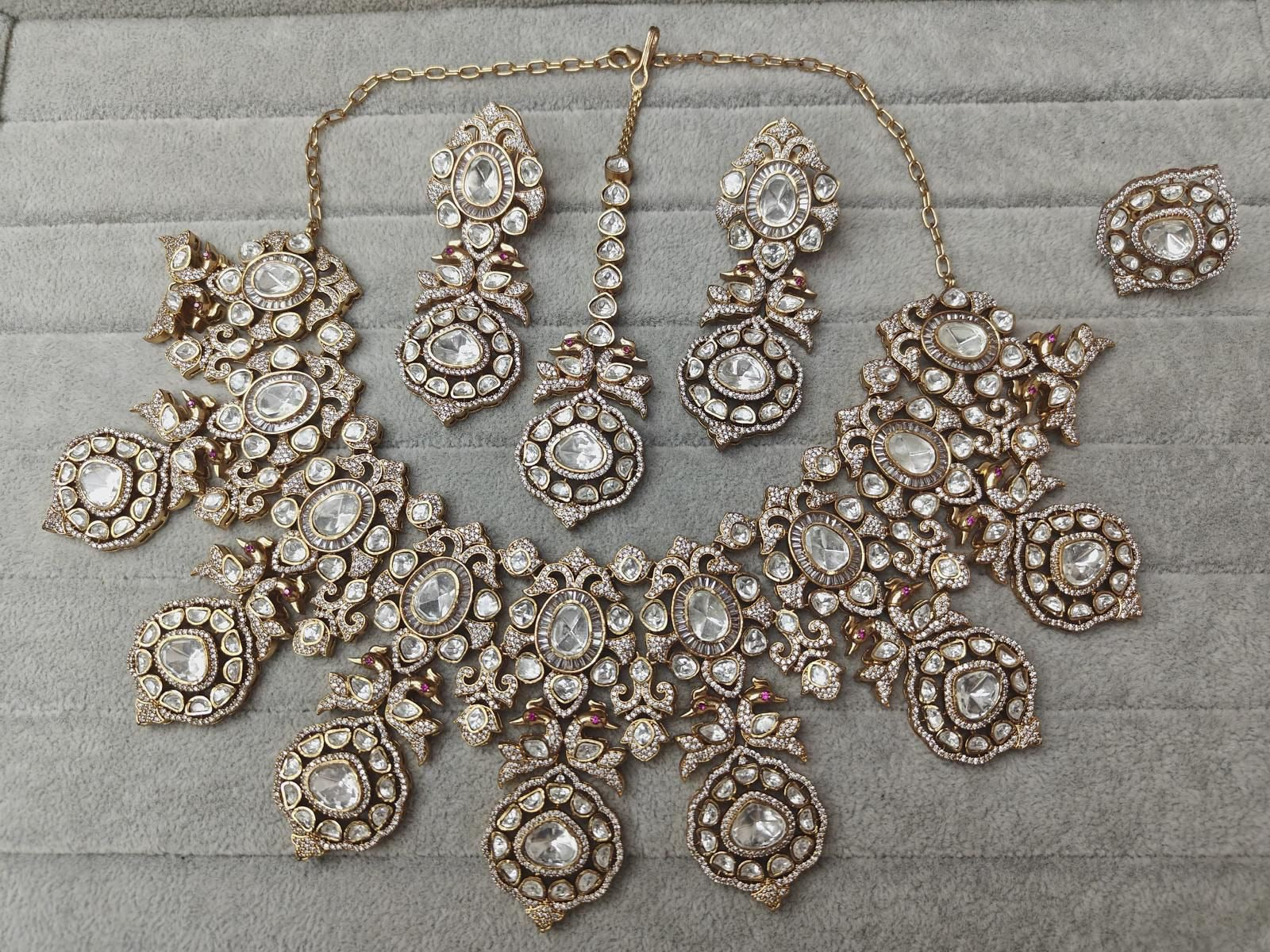 Polki & Gem Gold Plated Set | Made-to-Order