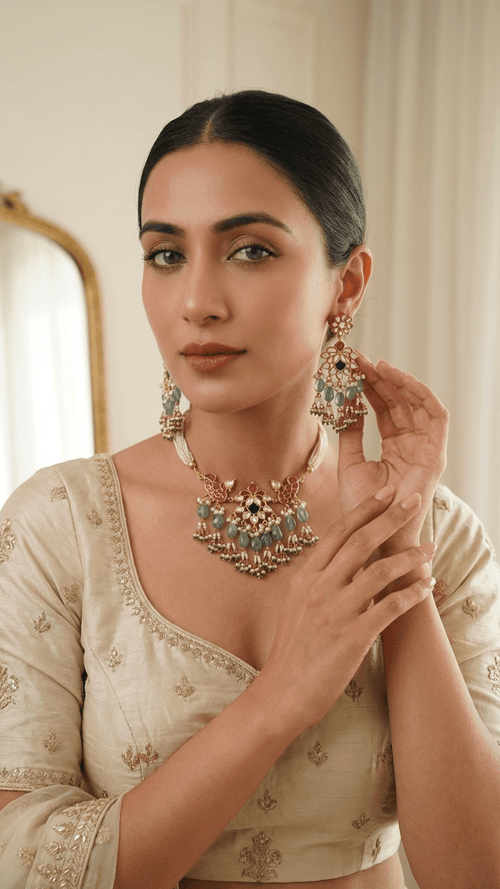 Aarya Kundan Set | Ready-to-ship - Touch Of Elegance