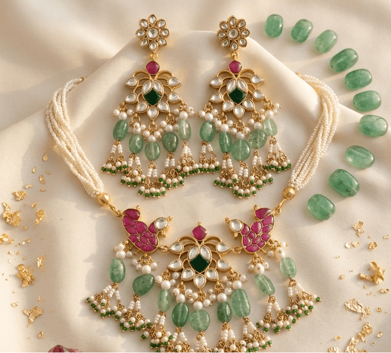 Aarya Kundan Set | Ready-to-ship - Touch Of Elegance