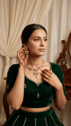 Advika Gold Set | Ready - to - ship - Touch Of Elegance