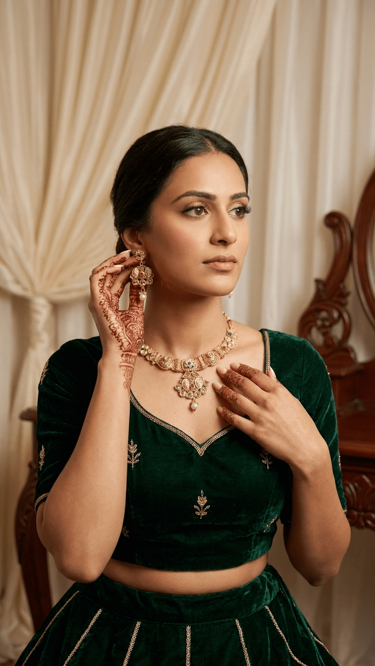 Advika Gold Set | Ready - to - ship - Touch Of Elegance