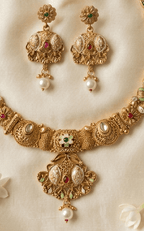 Advika Gold Set | Ready - to - ship - Touch Of Elegance