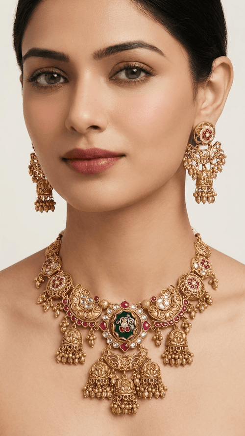 Ajmer Gold Set | Restock on the way • Ready-to-ship - Touch Of Elegance