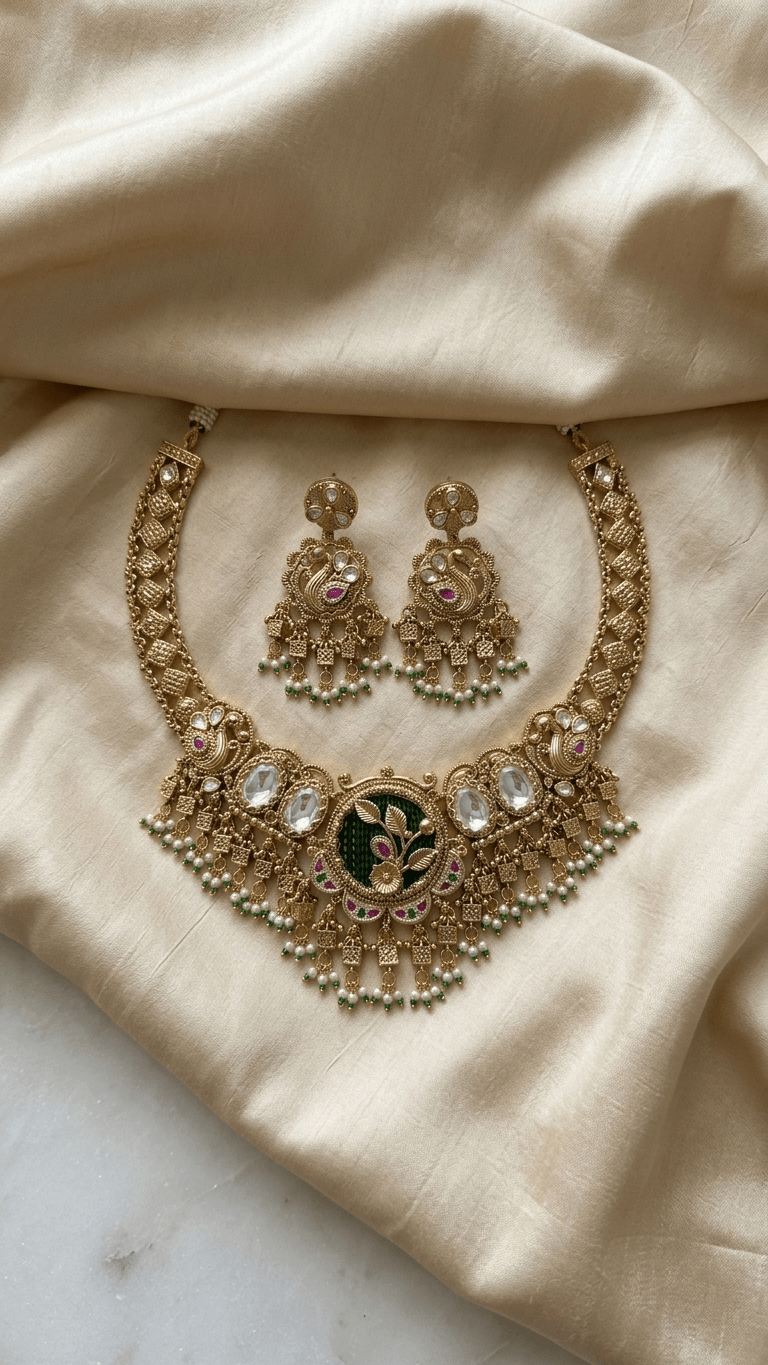 Alina Gold Set | Ready - to - ship - Touch Of Elegance