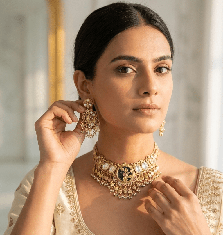 Alina Gold Set | Ready - to - ship - Touch Of Elegance