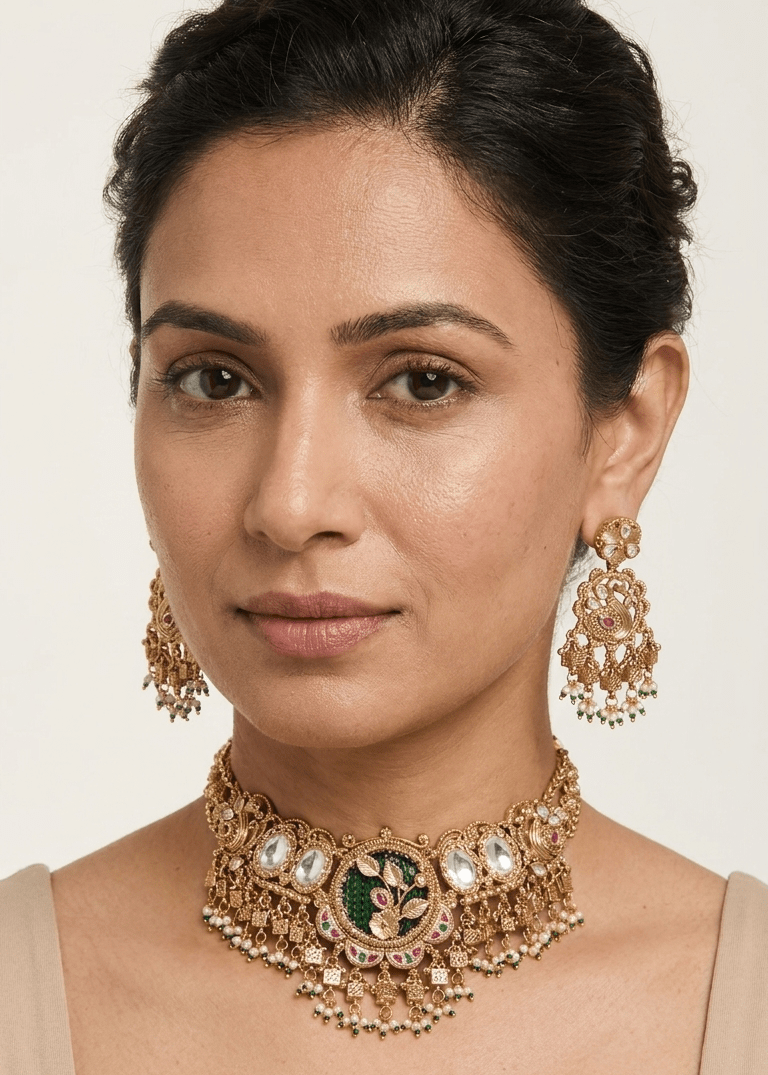 Alina Gold Set | Ready - to - ship - Touch Of Elegance