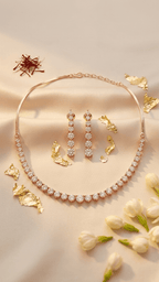 Amaya American Diamond Set | Ready - to - ship - Touch Of Elegance