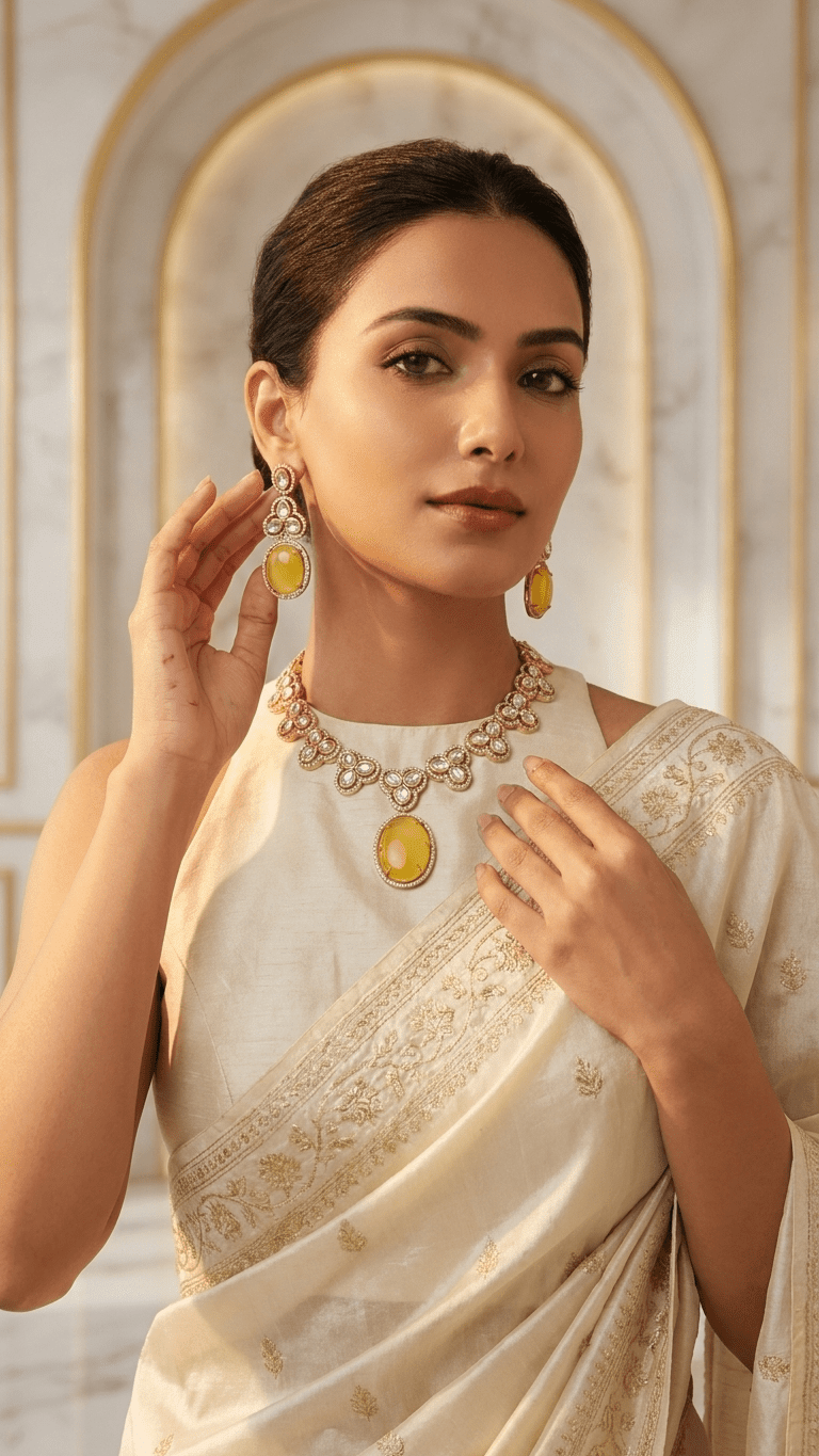 Amber Yellow Set | Ready-to-ship - Touch Of Elegance