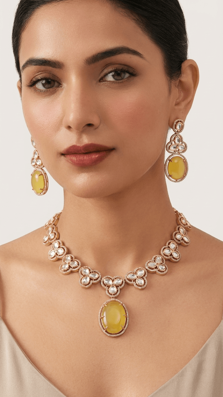 Amber Yellow Set | Ready-to-ship - Touch Of Elegance