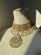 Amina Pearl Set - Pachi Kundan | Ready-to-ship - Touch Of Elegance