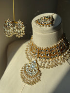 Amina Pearl Set - Pachi Kundan | Ready-to-ship - Touch Of Elegance