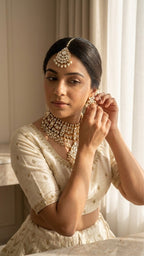 Amina Pearl Set - Pachi Kundan | Ready-to-ship - Touch Of Elegance