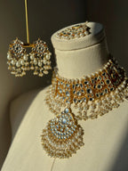 Amina Pearl Set - Pachi Kundan | Ready-to-ship - Touch Of Elegance
