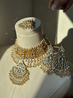 Amina Pearl Set - Pachi Kundan | Ready-to-ship - Touch Of Elegance