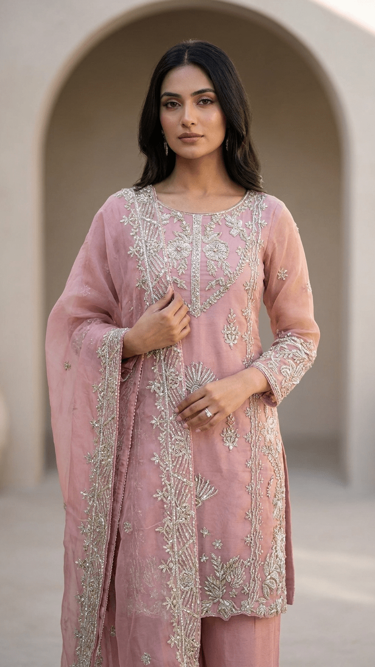 Amit Blossom Suit | Made-on-order - Touch Of Elegance