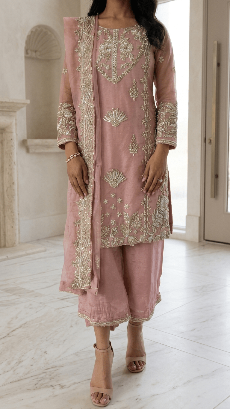 Amit Blossom Suit | Made-on-order - Touch Of Elegance